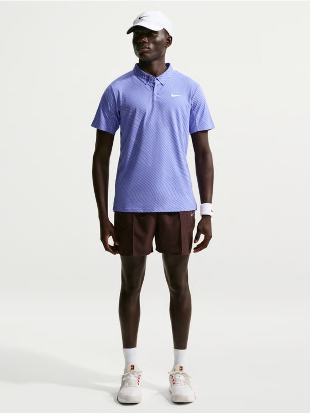 Nike Men NikeCourt Slam Dri-FIT ADV Tennis Polo Light Thistle M NWT